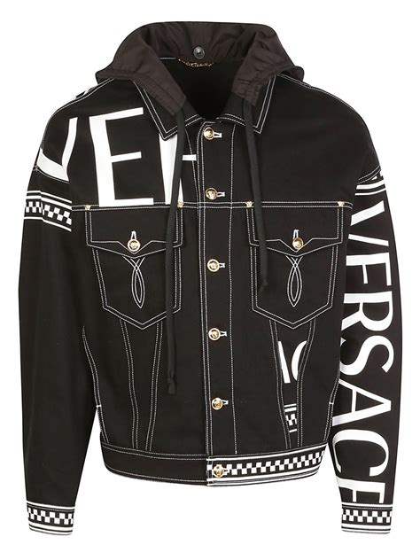 versace mens jacket cheap|Versace denim jacket.